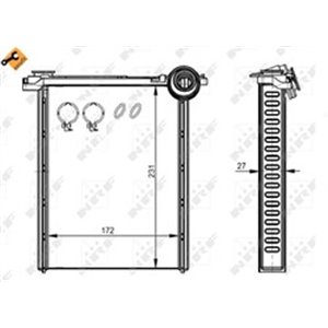 NRF 54314 - Heater fits: CITROEN C3 PICASSO; PEUGEOT 308, 308 I, RCZ 1.2-2.0D 09.07-