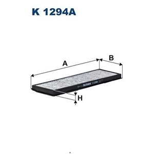 K 1294A Cabin filter with activated carbon fits: SCANIA P,G,R,T 01.03 
