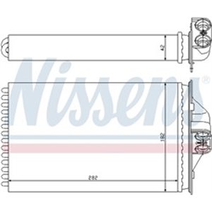 70975 Heat Exchanger, interior heating NISSENS - Top1autovaruosad