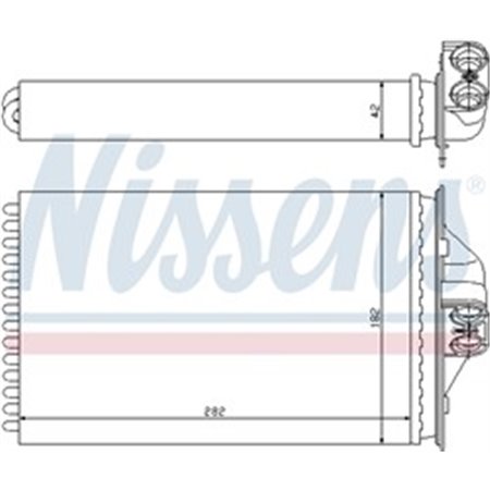 70975 Heat Exchanger, interior heating NISSENS