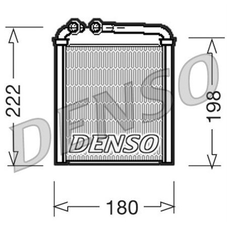 DRR32005 Värmeväxlare, invändig uppvärmning DENSO