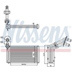 NISSENS 73973 - Heater fits: FORD GALAXY I, GALAXY MK I; SEAT ALHAMBRA; VW SHARAN 1.8-2.8 03.95-03.10