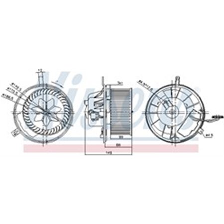 87032 Interior Blower NISSENS