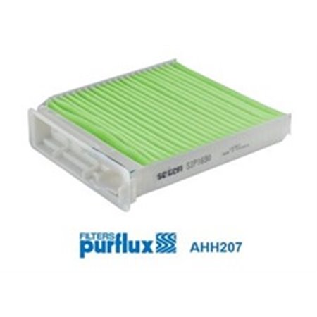 PURFLUX AHH207 - Hyttfilter anti-allergiskt passar: DACIA DOKKER EXPRESS/MINIVAN, DUSTER, DUSTER/SUV, LOGAN, LOGAN EXPRESS, LOGA