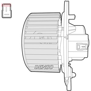 DENSO DEA12004 - Air blower fits: IVECO DAILY III, DAILY IV 2.3D-3.0D 05.99-08.11