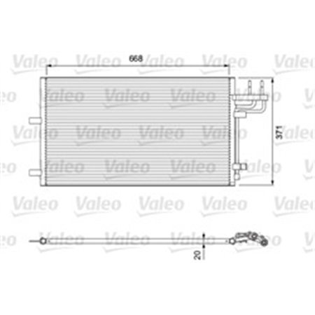 818046 Condenser, air conditioning VALEO