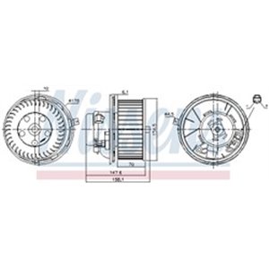 87187 Interior Blower NISSENS - Top1autovaruosad