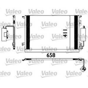 VALEO 817648 - A/C condenser (with dryer) fits: OPEL SIGNUM, VECTRA C, VECTRA C GTS 2.0D/2.2D 04.02-06.08