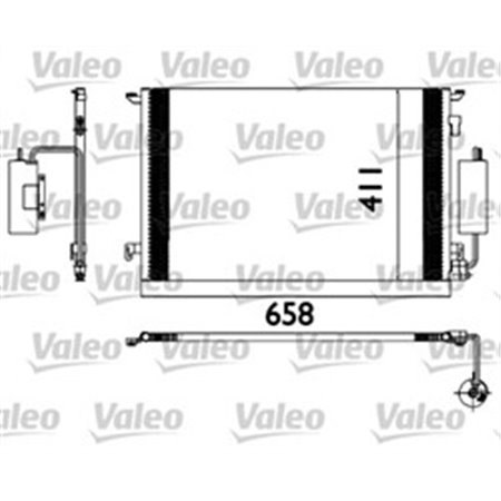 VALEO 817648 - A/C condenser (with dryer) fits: OPEL SIGNUM, VECTRA C, VECTRA C GTS 2.0D/2.2D 04.02-06.08
