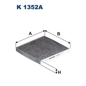 FILTRON K 1352A - Cabin filter with activated carbon fits: RENAULT TWINGO III; SMART FORFOUR, FORTWO 0.9/1.0/Electric 07.14-