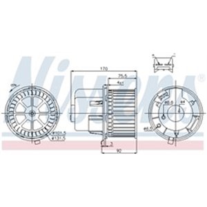 87061 Interior Blower NISSENS - Top1autovaruosad