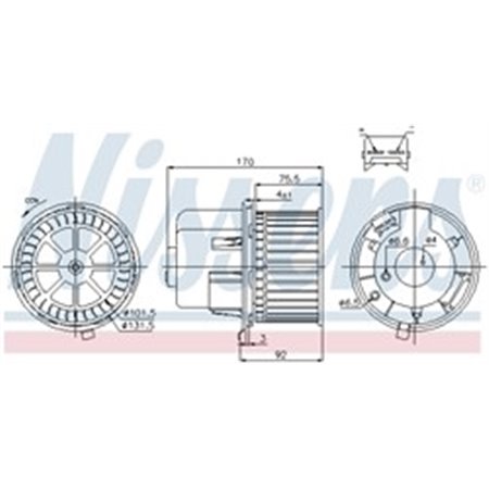 87061 Interior Blower NISSENS