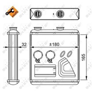 54298 Теплообменник, отопление салона NRF - Top1autovaruosad