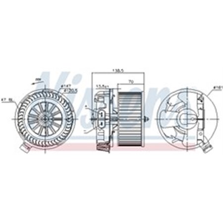 87214 Interior Blower NISSENS