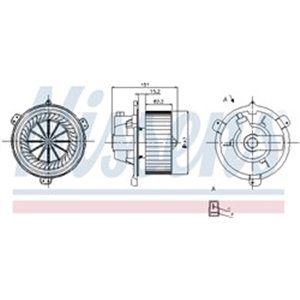 NIS 87056 Õhupuhur sobib: FIAT BARCHETTA, PUNTO LANCIA Y 1.1 1.8 09.93 05.