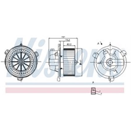 87056 Вентилятор салона NISSENS