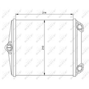 NRF 54248 - Heater fits: MERCEDES 124 (A124), 124 (C124), 124 T-MODEL (S124), 124 (W124), E (A124), E (C124), E T-MODEL (S124), 