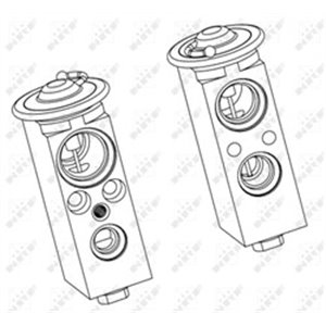 NRF 38377 - Air conditioning valve fits   - Top1autovaruosad