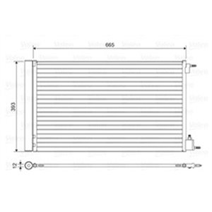 VAL814042 A/C condenser fits: OPEL INSIGNIA A, INSIGNIA A COUNTRY SAAB 9 5