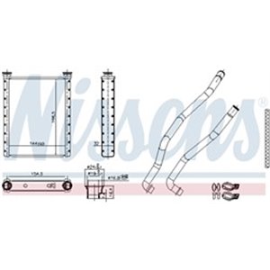 707198 Heat Exchanger, interior heating NISSENS - Top1autovaruosad