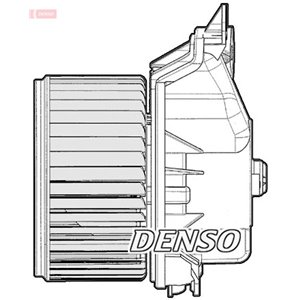 DENSO DEA09047 - Air blower fits: ABARTH GRANDE PUNTO; FIAT GRANDE PUNTO, PUNTO, PUNTO EVO; OPEL CORSA D 0.9-1.9D 06.05-