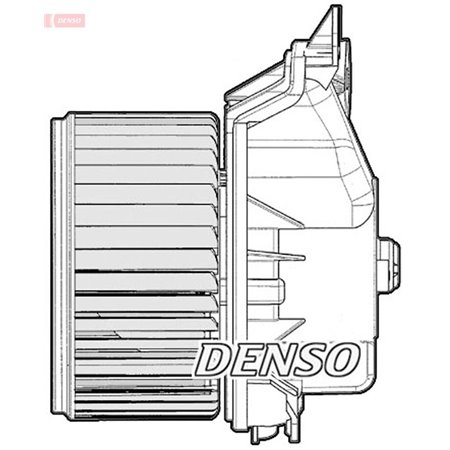 DENSO DEA09047 - Air blower fits: ABARTH GRANDE PUNTO FIAT GRANDE PUNTO, PUNTO, PUNTO EVO OPEL CORSA D 0.9-1.9D 06.05-
