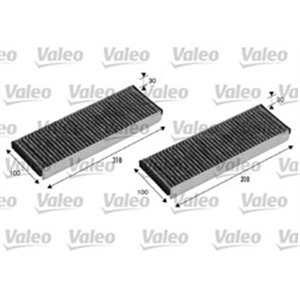 VALEO 715501 - Cabin filter with activated carbon fits: AUDI A6 ALLROAD C6, A6 C6, R8, R8 SPYDER; LAMBORGHINI GALLARDO; VW XL1 0