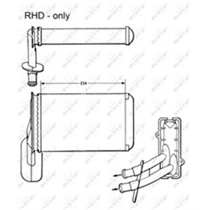 NRF 58623 Kütteseade sobib: AUDI A3 SEAT AROSA, CORDOBA, CORDOBA VARIO, IB