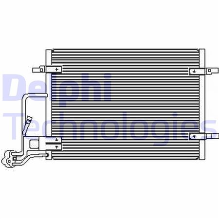 TSP0225453 Kondensor, luftkonditionering DELPHI