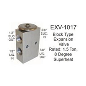 SUNAIR EXV-1017 - Air conditioning valve fits: CASE; CATERPILLAR; JOHN DEERE; MASSEY FERGUSON; NEW HOLLAND