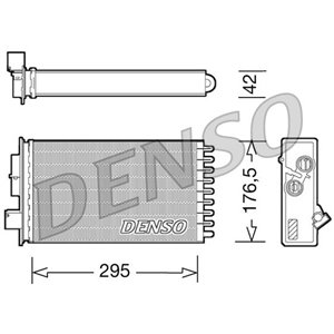 DENSO DRR12022 - Heater (295x177x42mm) fits: IVECO EUROCARGO I-III 8040.25B.4200-F4BE0611A 01.91-09.15