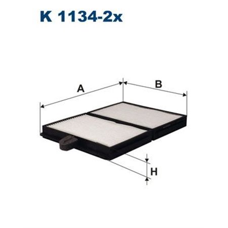 K 1134-2x Filter, kabin luft FILTRON