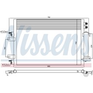 NISSENS 940570 - A C condenser  with drye - Top1autovaruosad