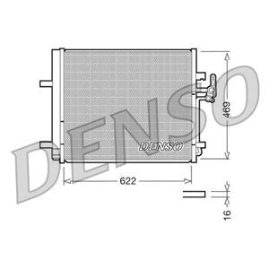 DENSO DCN10016 - A/C condenser (with dryer) fits: VOLVO S60 II, S80 II, V40, V60 I, V70 III, XC60 I, XC70 II; FORD GALAXY II, MO