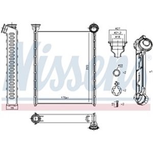 71162 Heat Exchanger, interior heating NISSENS - Top1autovaruosad