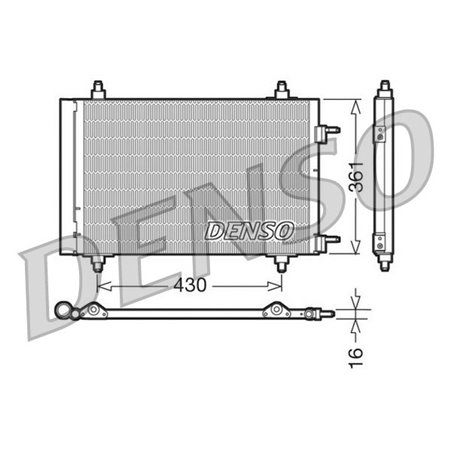 DCN07019 Lauhdutin, ilmastointi DENSO