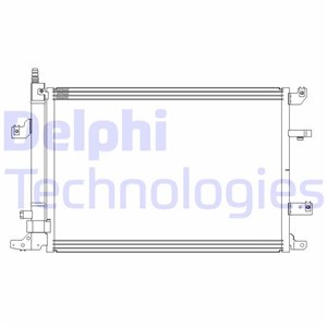 DELPHI CF20316 - A/C condenser fits: VOLVO S60 I, S80 I, V70 II, XC70 I 2.0-3.0 01.99-04.10