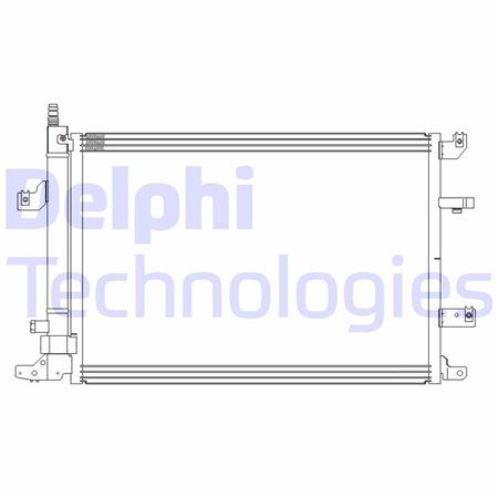DELPHI CF20316 - A/C kondensor passar: VOLVO S60 I, S80 I, V70 II, XC70 I 2.0-3.0 01.99-04.10