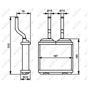 NRF 52103 - Heater fits  CHEVROLET TIGRA  - Top1autovaruosad