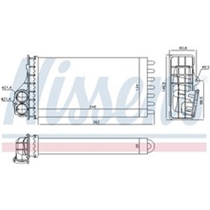 707091 Lämmönvaihdin, sisätilojen lämmitys NISSENS - Top1autovaruosad