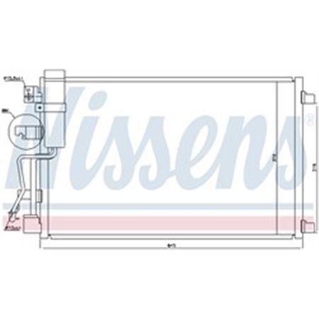 940041 Condenser, air conditioning NISSENS