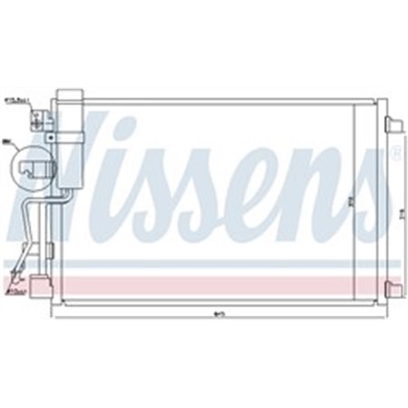 NISSENS 940041 - A/C kondensor passar: NISSAN QASHQAI I 2.0D 02.07-04.14