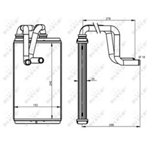 54337 Теплообменник, отопление салона NRF - Top1autovaruosad