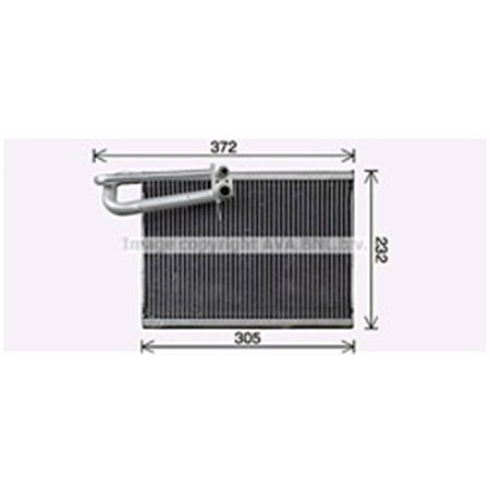 AVA COOLING VLV101 - Air conditioning evaporator fits: VOLVO FH, FH16, FM, FM II D13A360-D16G700