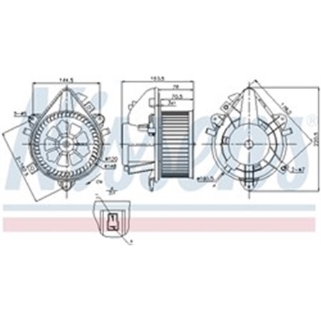 87124 Interior Blower NISSENS