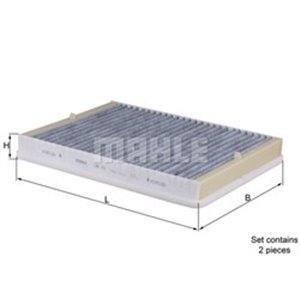 KNECHT LAK 73/S - Cabin filter with activated carbon fits: BMW 5 (E39) 2.0-4.9 09.95-05.04