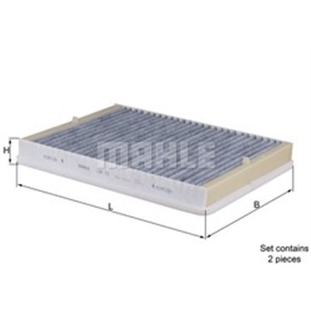 KNECHT LAK 73/S - Cabin filter with activated carbon fits: BMW 5 (E39) 2.0-4.9 09.95-05.04