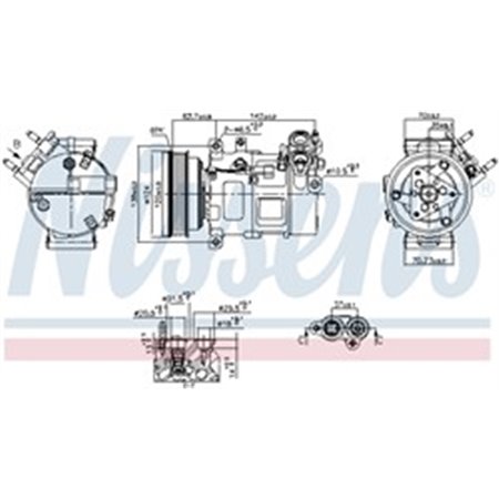 890776 Compressor, air conditioning NISSENS