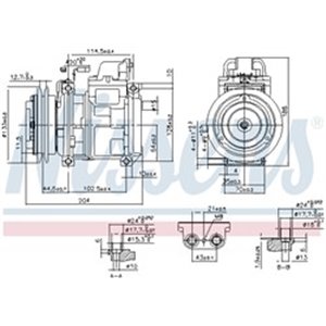 890028 Compressor, air conditioning NISSENS - Top1autovaruosad