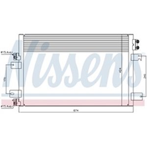 NISSENS 940151 - A C condenser fits  CHRY - Top1autovaruosad